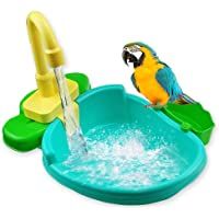 Mississ Bañera para pájaros- bañera automática Parrot con Grifo Bañera para Ducha Bird Bird- bañera pajaros-Cuenco para…